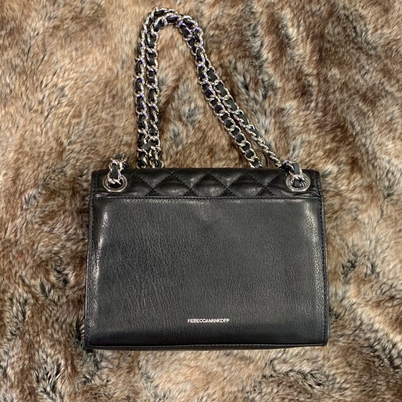 Rebecca Minkoff Black Quilted Leather Handbag - Picture 2 of 9
